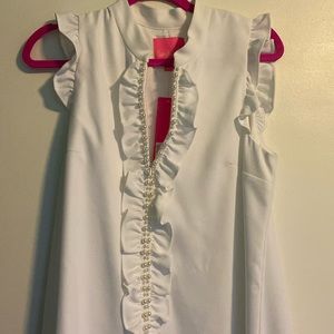 Lily Pulitzer adalee shift dress, white size 8
